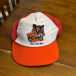 Tiger Cub Scouts Boy Scouts Trucker Snap Back Hat Cap Vintage BSA Child’s